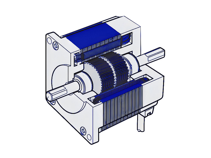 Hybrid Stepper Motor Structure