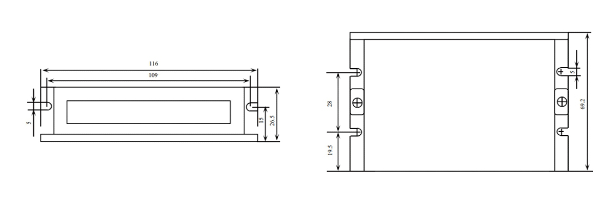 LD2-RS3605 for mechanical dimensions