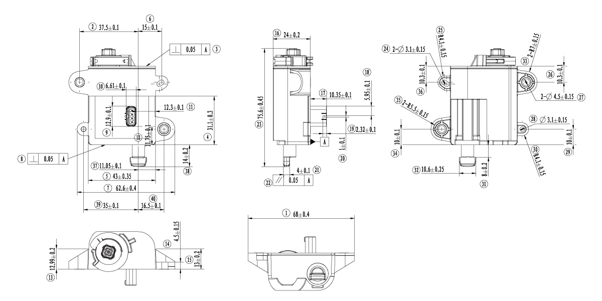 TR003-P01 for mechanical dimensions