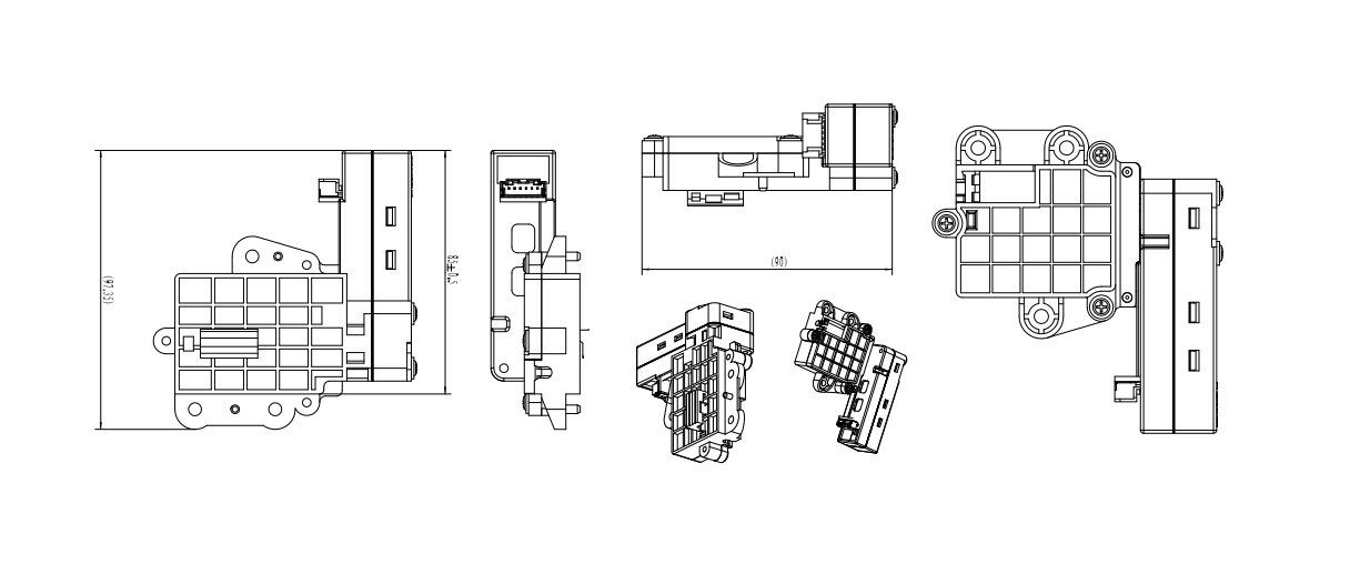 Gian TR045-P01 Bürsten Schnecken getriebemotor für mechanische Abmessungen