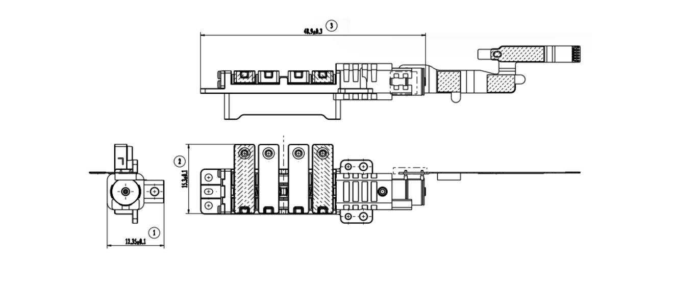 Mechanical dimensions for TR09-P01