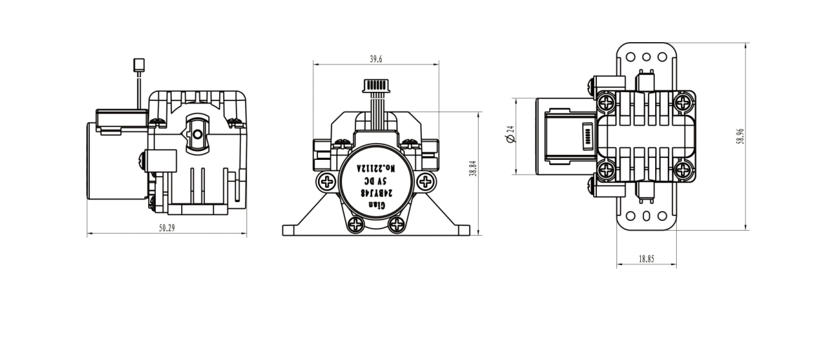 TR036-P01 PM Stepper Motor of Mechanical dimensions