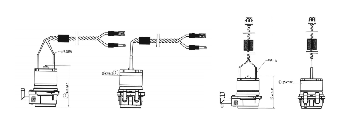 Mechanical dimensions for TR058