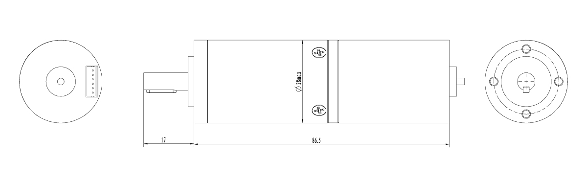 Mechanical Dimensions for TR084-P02