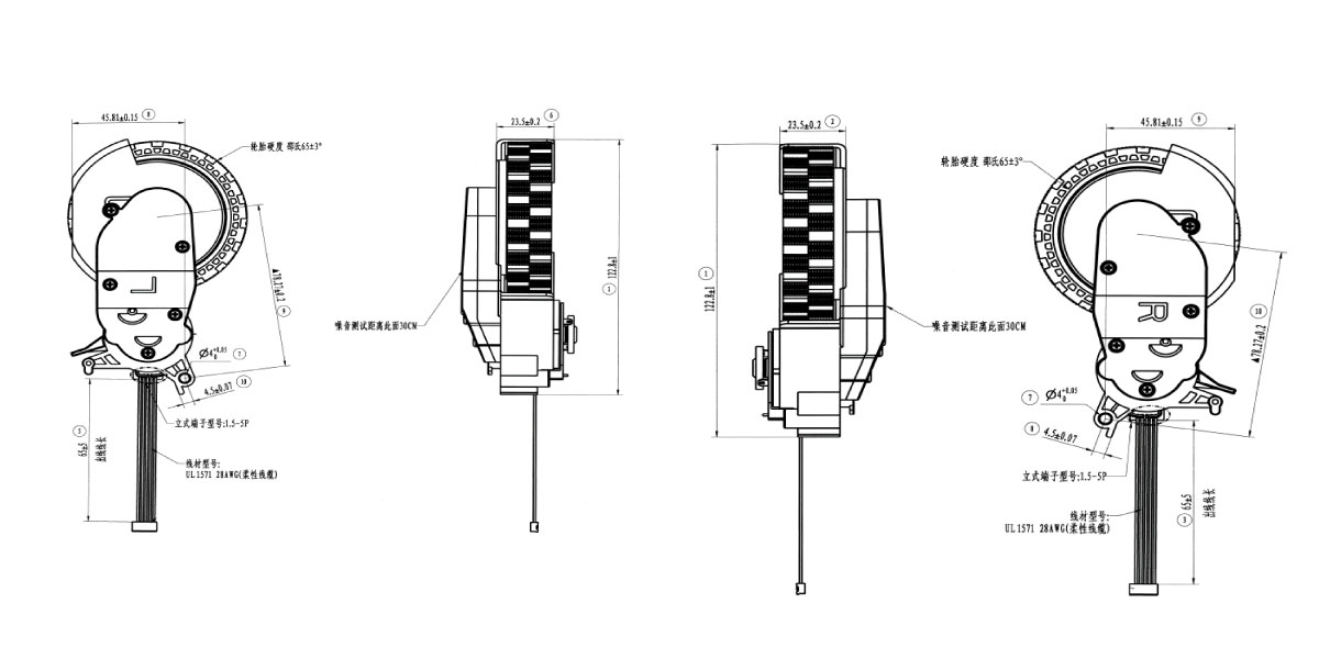 Mechanical Dimensions for TR093-P01