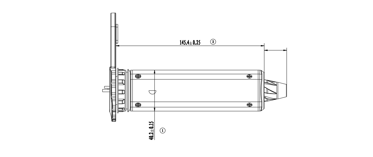 TR067-P01 Brushed Planetary Gear Motor for Mechanical Dimensions