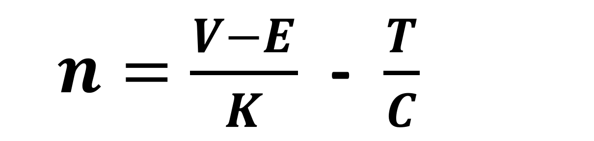 equation governing the speed of a coreless DC motor