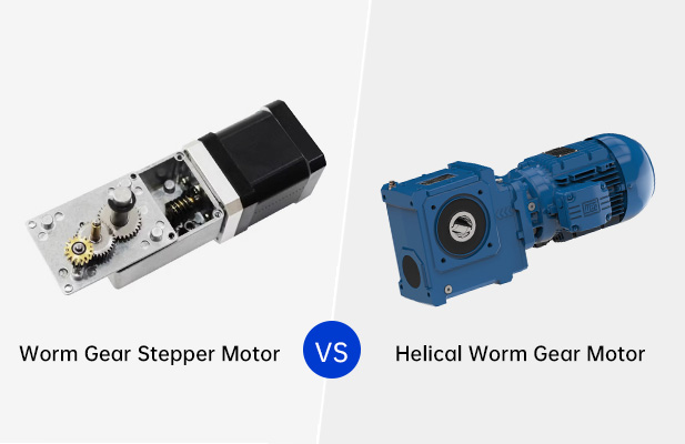 Helical Worm Gear Motor VS Worm Gear Stepper Motor